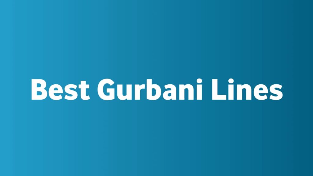 Best Gurbani Lines in Punjabi
