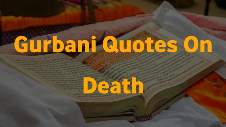 Gurbani Quotes on death